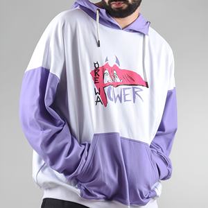 Sudadera con Capucha Oversize para Hombre con Bolsillos Canguro, Manga Larga, Estilo Urbano Moderno, Otoño Invierno, Ajuste Holgado - Product Image 2