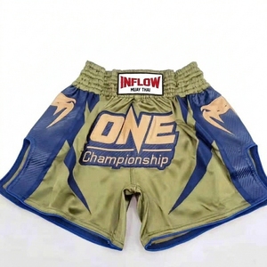 Pantalones de Entrenamiento de Muay Thai para Hombre y Mujer, Pantalones Cortos de MMA con Logotipo Frontal para Artes Marciales, Uniformes de Boxeo - Product Image 3