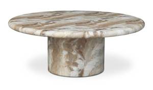 Meubles de décoration intérieure haut de gamme, table en marbre sophistiquée, table basse ronde glamour, table de décoration intérieure moderne, table luxueuse - Product Image 4