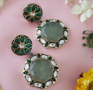 Atractivos Pendientes de Moissanita Chapados en Oro de Latón de Alta Calidad para Mujer, Estilo Nocturno, para Fiestas, a la Moda - Product Image 6