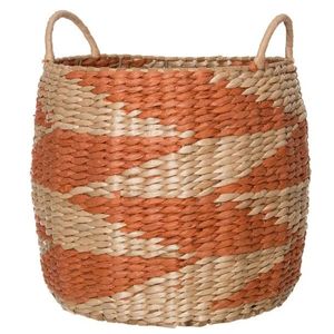 Wholesale Handcrafted Water Hyacinth <b>Basket</b> with Handles Natural Woven Storage Laundry <b>Hamper</b> Eco Friendly Decorative Plant Pot - Product Image 2