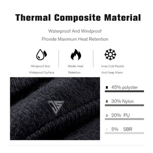 Gants thermiques de cyclisme pour hommes, coupe-vent, résistants au froid, pour vélo de route, avec cadran rotatif, antidérapants pour la randonnée - Product Image 4