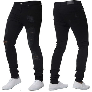 Pantalones Largos para Hombre 2025, Vaqueros Rotos, Estilo Casual, Ajustados, con Cierre, Elegantes y Combinables - Product Image 1