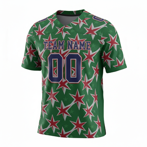 Camiseta de Práctica de Fútbol Americano Sublimada Personalizada, Manga Corta, Transpirable, Anti-UV, Opción de Talla Grande, 100% Personalizable en la Parte Delantera - Product Image 6