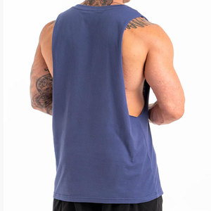 Camiseta Deportiva de Hombre, Moderna, con Corte Lateral, de Alta Calidad, Secado Rápido, Material de Algodón y Poliéster, Peso Pesado 220 g/m², Color Sólido - Product Image 5