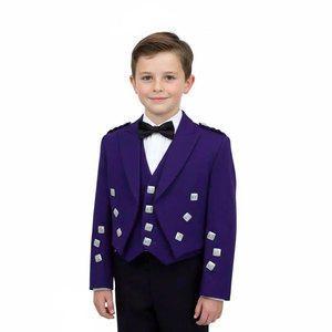 Traje Formal de Chaqueta y Chaleco Estilo Príncipe Charlie Morado para Bebé, para Bodas y Eventos, Estilo Highland, Gran Venta 2026 - Product Image 2