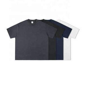 Vente en gros T-Shirt en coton de qualité personnalisée OEM pour hommes Chemise décontractée ample et oversize avec col montant Design respirant - Product Image 6