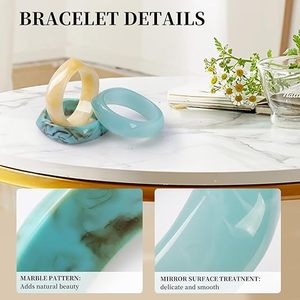 Ensemble de bracelets en résine épaisse de qualité supérieure ALTAMASH CRAFT |   Bijoux de mode pour femmes |   Bracelets OEM ODM - Product Image 1