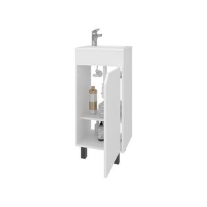 Mobile Bagno Integrato FM FURNITURE con Lavabo e Rubinetto Bianchi, Collezione Quartzsite - Product Image 6