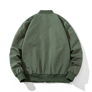 Chaquetas Bomber Unisex de Invierno, 100% Poliéster, Color Sólido, con Logotipo Personalizado, de la Mejor Calidad, Fabricante OEM - Product Image 6