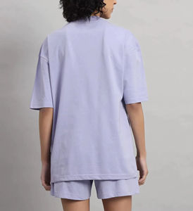 Conjunto de Dos Piezas de Camiseta Corta Informal para Mujer, Última Moda en Ropa Casual de Verano de Algodón, Personalizable - Product Image 5