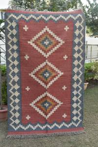 Alfombra Kilim de Yute Boho, Alfombra de Fibra Natural Hecha a Mano, Alfombra Reversible y Plegable para Dormitorio, Hotel y Oficina, Alfombra de Yute al por Mayor - Product Image 4