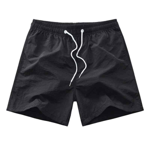 Breathable Soft Cotton Men Casual Cotton <b>Shorts</b> High Quality Solid Color Business Social Elastic Waist <b>Beach</b> <b>Short</b> - Product Image 1