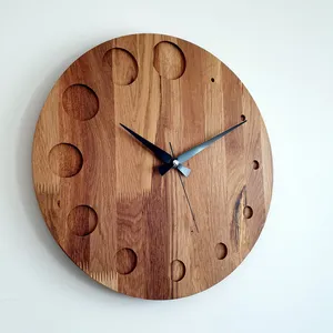 Natural Wooden <b>Wall</b> <b>Clock</b> 30.5 cm Modern <b>Wall</b> <b>Clock</b> No Ticking Noises <b>Wall</b> <b>Clocks</b> Ideal for the <b>Kitchen</b> Living Room and Office - Product Image 1