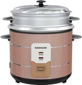 Olla Arrocera Eléctrica SUNHOUSE con Tapa Extraíble, Control Digital con Temporizador, Capacidad de 1.8L, Placa Calefactora Grande con Revestimiento Antiadherente de Aluminio - Product Image 5