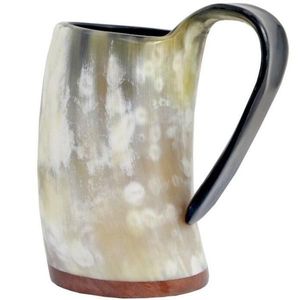 Taza de Cuerno de Búfalo Hecha a Mano, Ecológica, Decoración Moderna para el Hogar, Taza para Cerveza y Café - Product Image 4