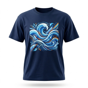 Premium Men's Short Sleeve O-Neck 100% Cotton Breathable Tee Manufacturer Custom OEM Apparel Private Label - Product Image 1