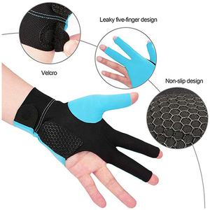 Guantes Profesionales de Billar y Snooker de Poliéster con Dedos Descubiertos, Diseño Transpirable para Uso Ambidiestro y Juego Mejorado en la Mesa - Product Image 3