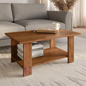 Mesa de Centro Cuadrada Extensible Moderna para Sala de Estar, Mesa de Madera con Almacenamiento, Diseño de Muebles Contemporáneos para el Hogar - Product Image 2