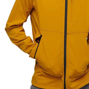 New Hooded <b>Canvas</b> Softshell <b>Jacket</b> Custom Design Winter <b>Work</b> Wear Men's Windproof Waterproof Polyester Lined Zip Front Logo - Product Image 6