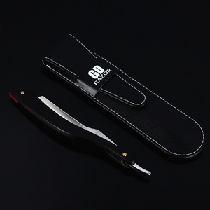 Oro dollaro tagliato gola rasatura dritto riutilizzabile in acciaio al carbonio <span class=keywords><strong>rasoio</strong></span> <span class=keywords><strong>da</strong></span> <span class=keywords><strong>barbiere</strong></span> con supporto uomo <span class=keywords><strong>rasoio</strong></span> di sicurezza rasoi in legno per il viso - Product Image 6