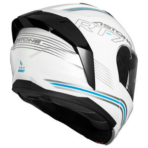 Cascos ASTONE Nuevo Modelo ROCKET GLOSS WHITE, Cascos Modulares Abatibles de Seguridad ABS RT7, Equipo para Motociclistas - Product Image 2