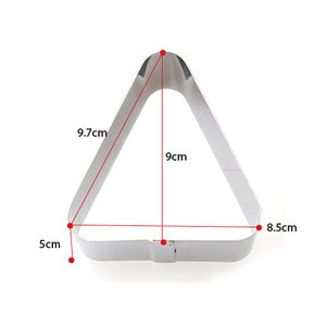 Triangle Stainless Steel Oven Safe Mousse Ring 5cm Height <b>Cake</b> Slice <b>Mold</b> Full <b>Cake</b> Display Korea Made - Product Image 5
