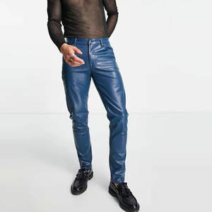 Pantalón de Cuero Premium, Corte Clásico Recto, Tacto Suave, Cómodo, Pantalón de Moda para Uso Diario y Mercado de Exportación - Product Image 4