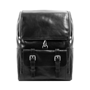Mochila de cuero impermeable de diseño simple para exteriores, mochila para portátil para mujer, antiarrugas, de gran capacidad, mochila de cuero para el hombro. - Product Image 1