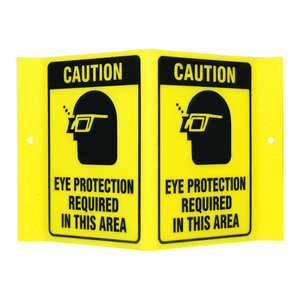 Señal de Advertencia: Protección Ocular Requerida para Áreas Industriales y de Laboratorio - Product Image 1