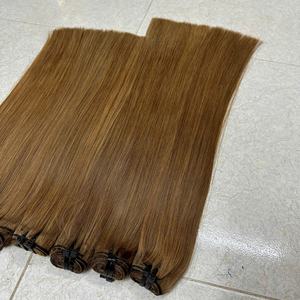 Extensiones de Cabello Humano Vietnamita Liso Natural sin Color, Súper Doble Trama, con Punta Plana, para Aplicación con Cinta Adhesiva, Paquetes de Cabello Natural - Product Image 3