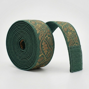 Bandes de maintien ajustables unisexes jaunes avec fermeture auto-agrippante pour la musculation et l'entraînement en force, respirantes - Product Image 2