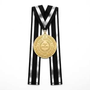 25mm Black Silver Metallic Ribbon Wholesale for Event Decoration Stage Backdrop Styling Gift Packaging and Craft Supplies - Product Image 4