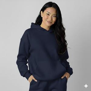 Sudadera con Capucha Extra Grande de Alta Calidad para Mujer, Talla Grande, Color Sólido, Moda Invierno 2026, Sudadera Cómoda de Manga Larga - Product Image 1