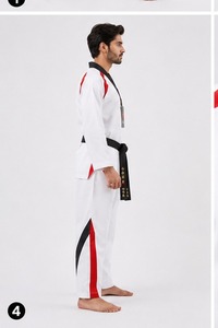 Uniforme de taekwondo avancé avec coutures renforcées, coupe confortable et résistance fiable pour les artistes martiaux compétitifs - Product Image 4
