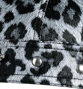 Casquette de motard en cuir pour femme, motif à carreaux foncés, ajustable, style Doo Rag - Product Image 4