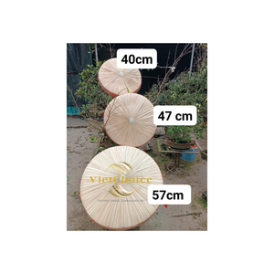 Sombrero de Paja Vietnamita Tradicional Quai Thao, Personalizable con Logotipo, Hecho a Mano, de Bambú Natural, para Playa, Viajes y Actividades al Aire Libre - Product Image 1