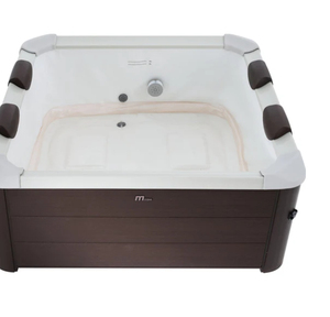 Spa Oslo 6 <b>Person</b> Squared Hot Tub w/Hydro <b>Massage</b> Jets & LED Strip - Product Image 3