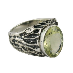 Anillos de Plata de Ley 925 con Topacio Amarillo Limón, Joyería de Plata 925, Plata en Oferta - Product Image 1