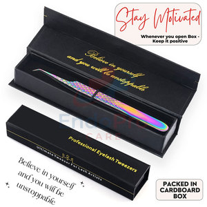 Kit d'outils de beauté professionnels, pinces à extensions pour usage en salon, pinces à extensions à prise lisse - Product Image 4