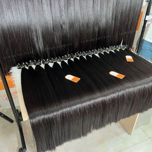Disponible pour expédier des extensions de cheveux de trame droites doublement étirées de vendeur en gros aucune perte 3-5 jours d'expédition - Product Image 1