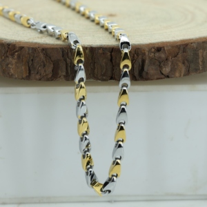 Collier unisexe fait main en argent sterling S925 plaqué or 18k/14k avec deux types de perles, directement de l'usine - Product Image 6