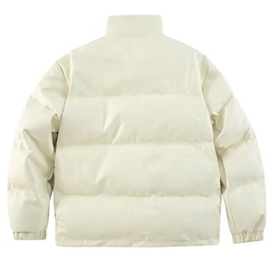 Custom Bubble Warm Goose Padded Winter Waterproof Cropped Ladies Plus Size Hooded Reversible <b>Fur</b> <b>Lined</b> Nylon Bomber <b>Jacket</b> - Product Image 4