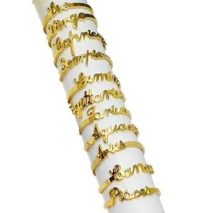 Anello Zodiacale alla Moda con Scritta - Product Image 4