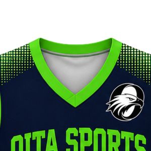 Camiseta de baloncesto para hombre y mujer, camiseta de manga corta verde y negra, uniforme atlético cómodo y transpirable para juego de baloncesto - Product Image 3