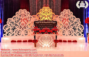 Cadres découpés au laser pour scène de Nikah islamique décorative, cadre simple pour scène de mariage musulman, cadre doré pour mariage musulman, cadres découpés au laser pour mariage musulman en Australie - Product Image 4