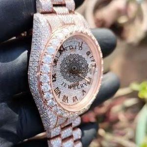 Splendid Gift Jewelry Luxury Men's Silver <b>Watch</b> <b>Case</b> with Sapphire Crystal Dial Roman Numeral Analog ETA Quartz Movement 28mm - Product Image 5