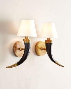 เชิงเทียนทำจากเขาควาย ดีไซน์ล่าสุด สำหรับโต๊ะอาหาร โรงแรม ร้านอาหาร - งานแฮนด์เมด งานศิลปะสัตว์ที่เหมือนจริง ของสะสม - Product Image 4