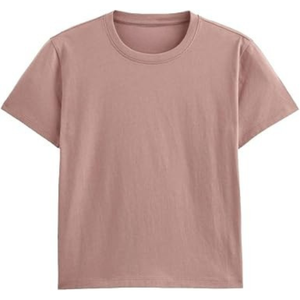 Camiseta Premium para Mujer, 100% Algodón, Cuello Redondo, Color Sólido, Casual, Manga Corta, Corte Regular - Product Image 4