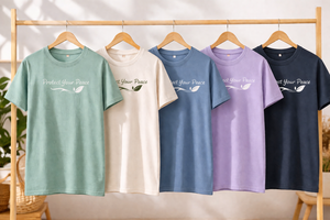 Camiseta con Estampado Personalizado, Camiseta con Diseño 'Protect Your Peace', Unisex, Algodón, Informal, Manga Corta, OEM, ODM, Ropa al por Mayor - Product Image 3